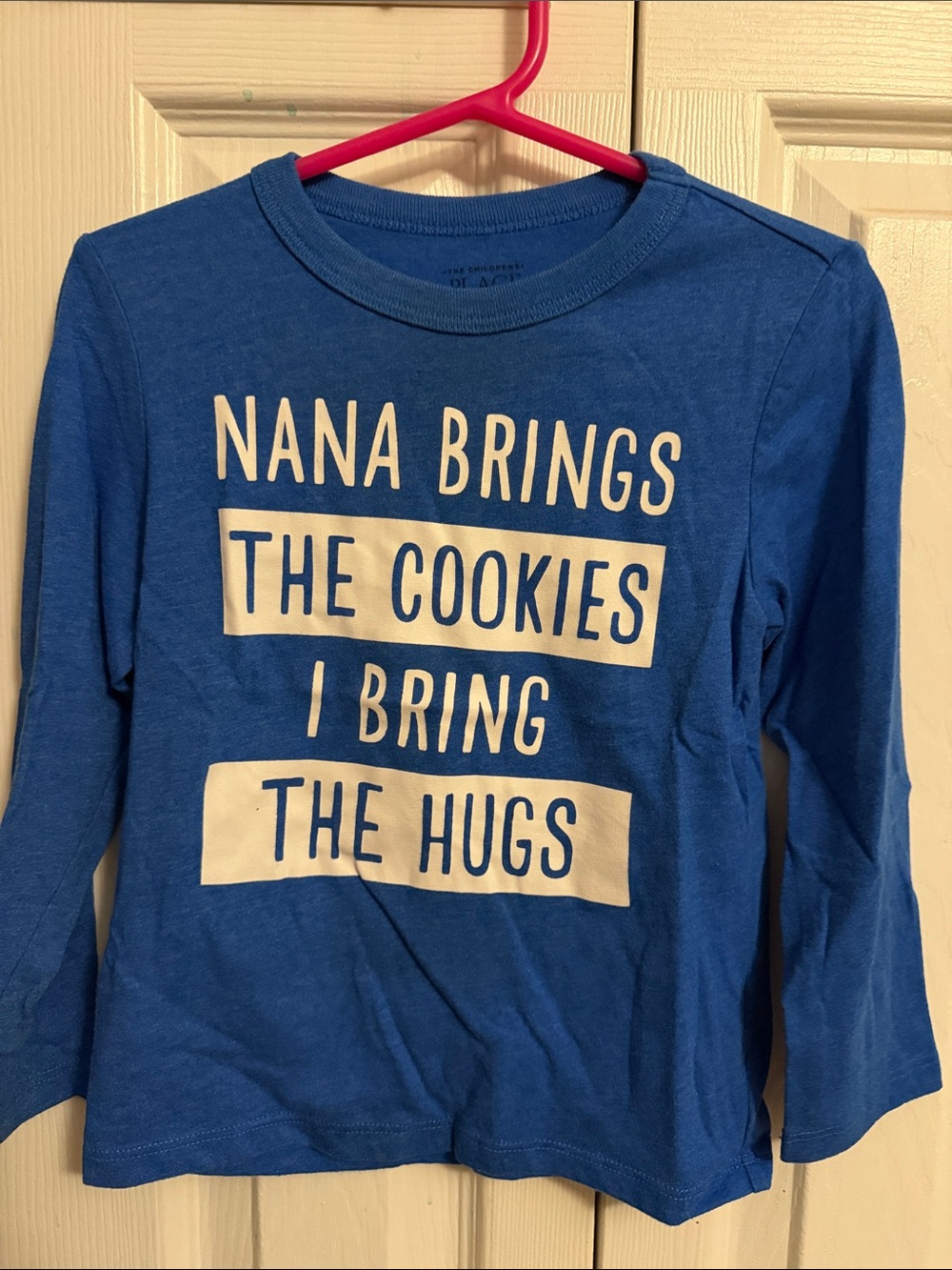 The Children's Place Blue Long-Sleeve Graphic Tee - 'Nana Brings The Cookies'